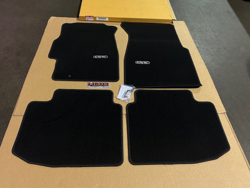 EK 96 00 Civic 2Dr Coupe Brand New OEM Honda Black Floor Mats