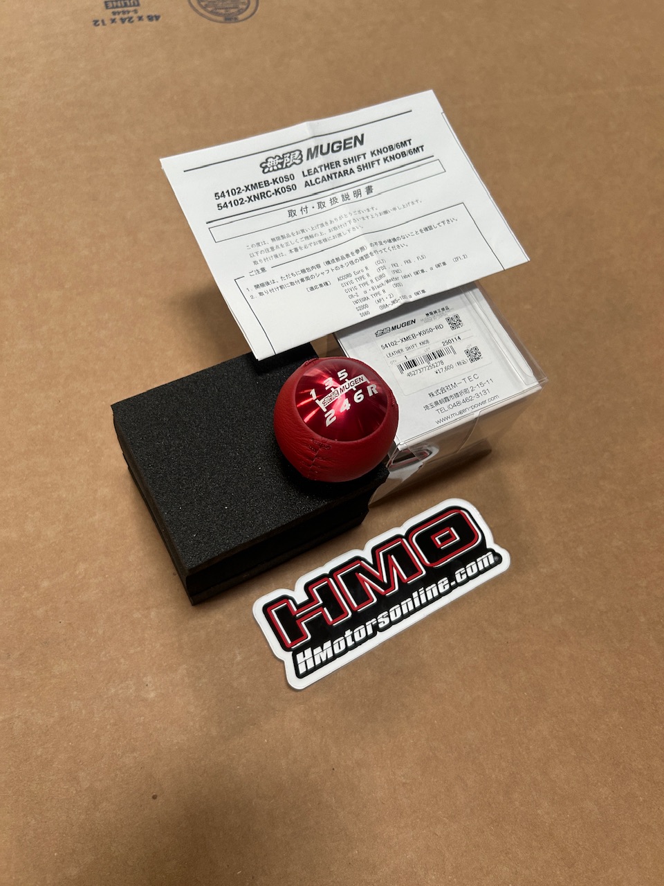 MUGEN Red Leather Spherical 6 Speed Shift Knob – HMotorsOnline