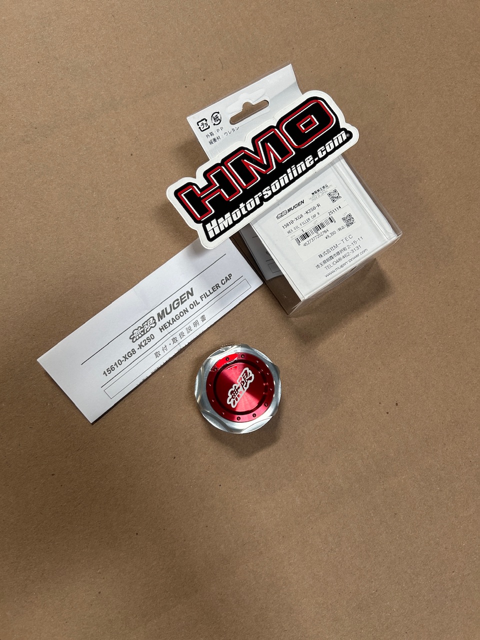 フムです。 Brand New MUGEN Red Color Hexagon Oil Cap – HMotorsOnline
