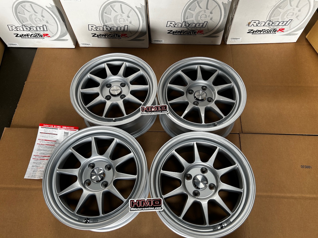 ZERO Fighter Japan Rabaul Silver Color Wheels (15X7) 4×100