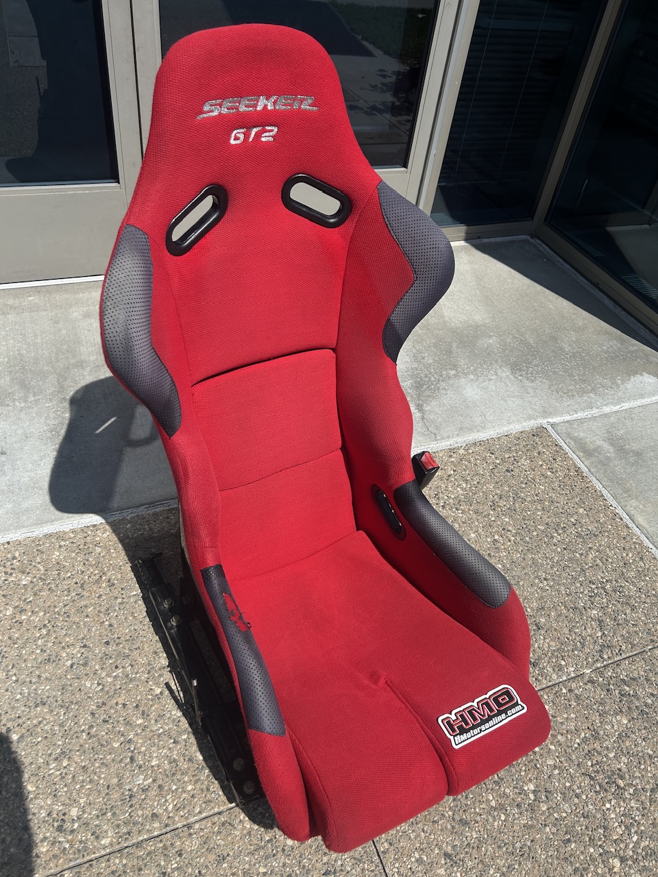 (。-_-。)様 レッド 27.5 Single SEEKER Japan GT2 Red Bucket Seat with DC2-EG Seat Rail