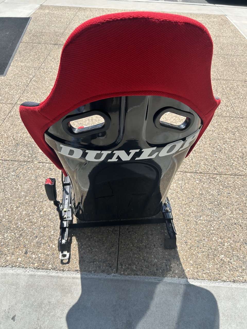 Single SEEKER Japan GT2 Red Bucket Seat with DC2-EG Seat Rail