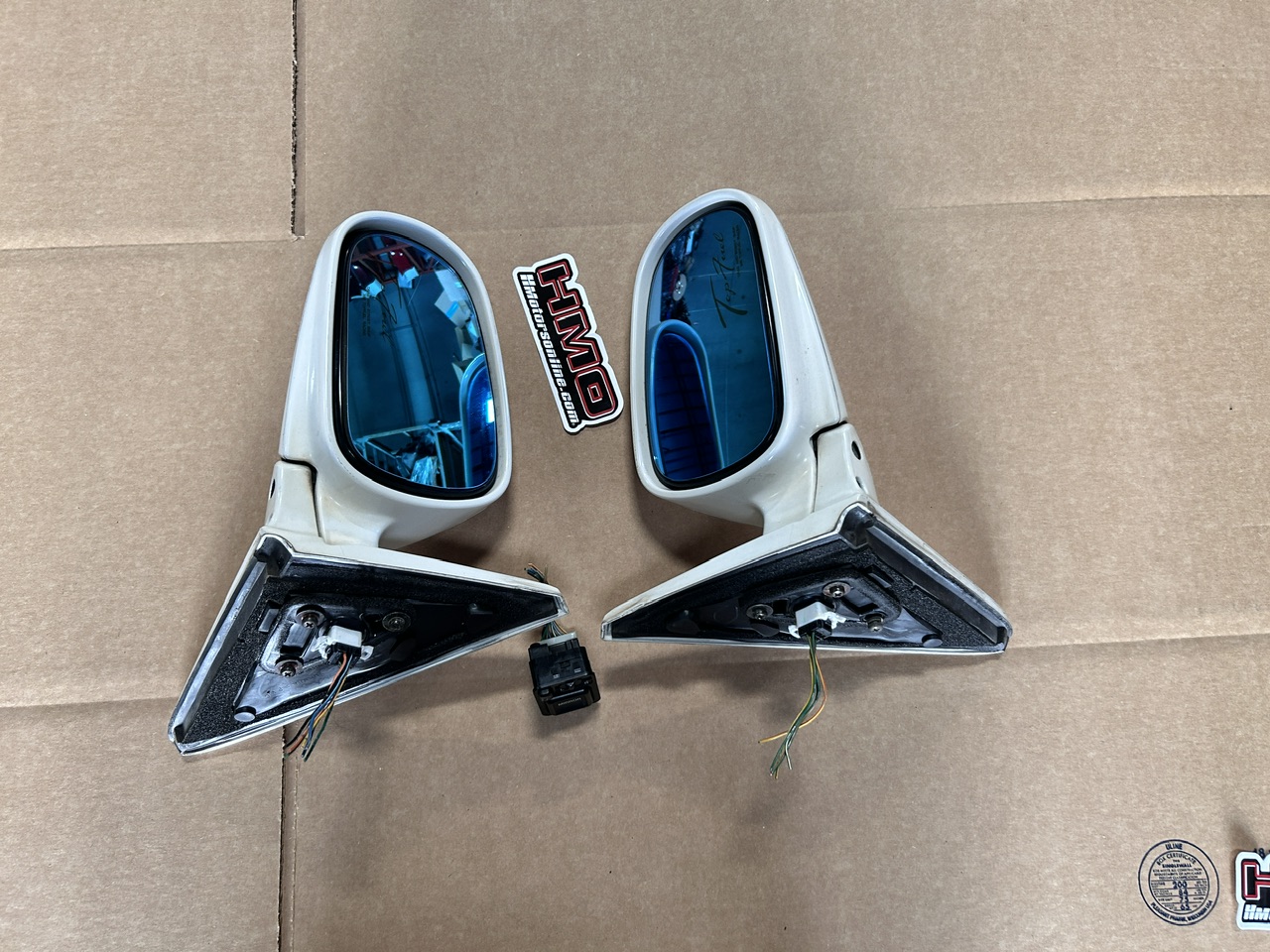 JDM Champwhite EK9 Civic TypeR Power Fold Mirrors with Rare Top