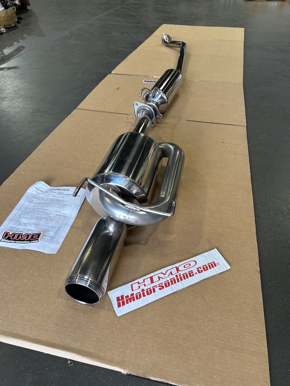 【MUGEN】 MUGEN DC5 Integra TypeR Twin Loop Muffler with Mugen B-Pipe